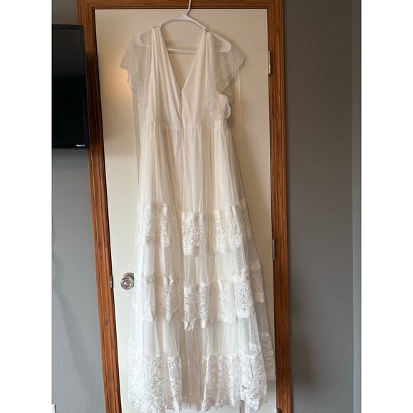 Torrid Ivory Lace A-line Boho Wedding Dress Size 22 NWT - Picture 8 of 10